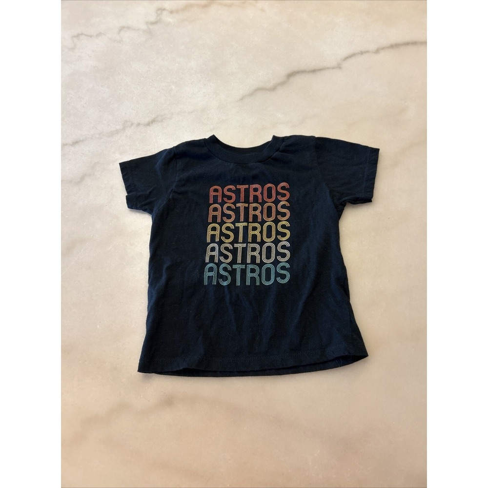 Houston Astros Baseball Team Toddler 3t Tshirt-black